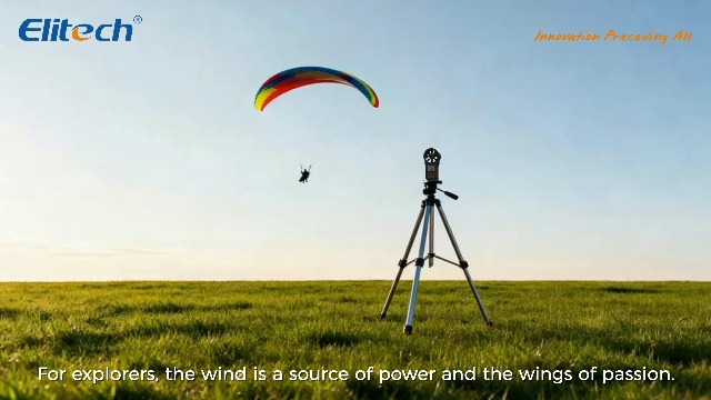 Image of Elitech ANE-200W HVAC Anemometer, Air Flow & Temp Meter with Bluetooth | Temperature Measurement, USB Data Export, Air Flow CFM /CMM Measurement, Drone Flights & HVAC Use