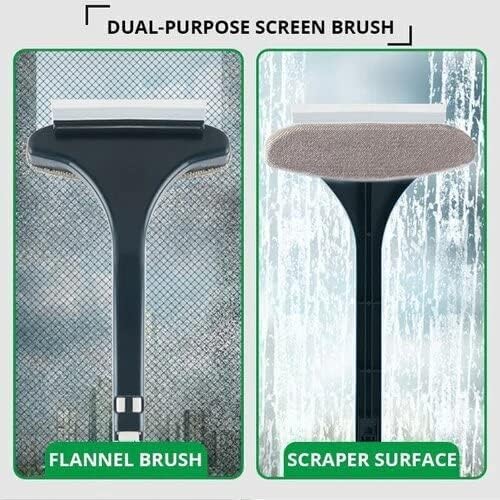 Image of Kitchen & Bathroom Cleaning Combo | Drain Cleaner Spring Tool + 2-in-1 Scrub Brushes + Microfiber Cleaning Cloth Box | Sink, Tiles, Glass & Floor Cleaner