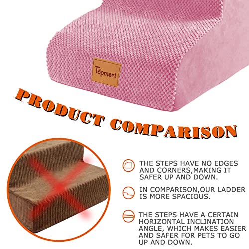 image for Topmart High Density Foam Pet Steps 2 Tiers,11.8