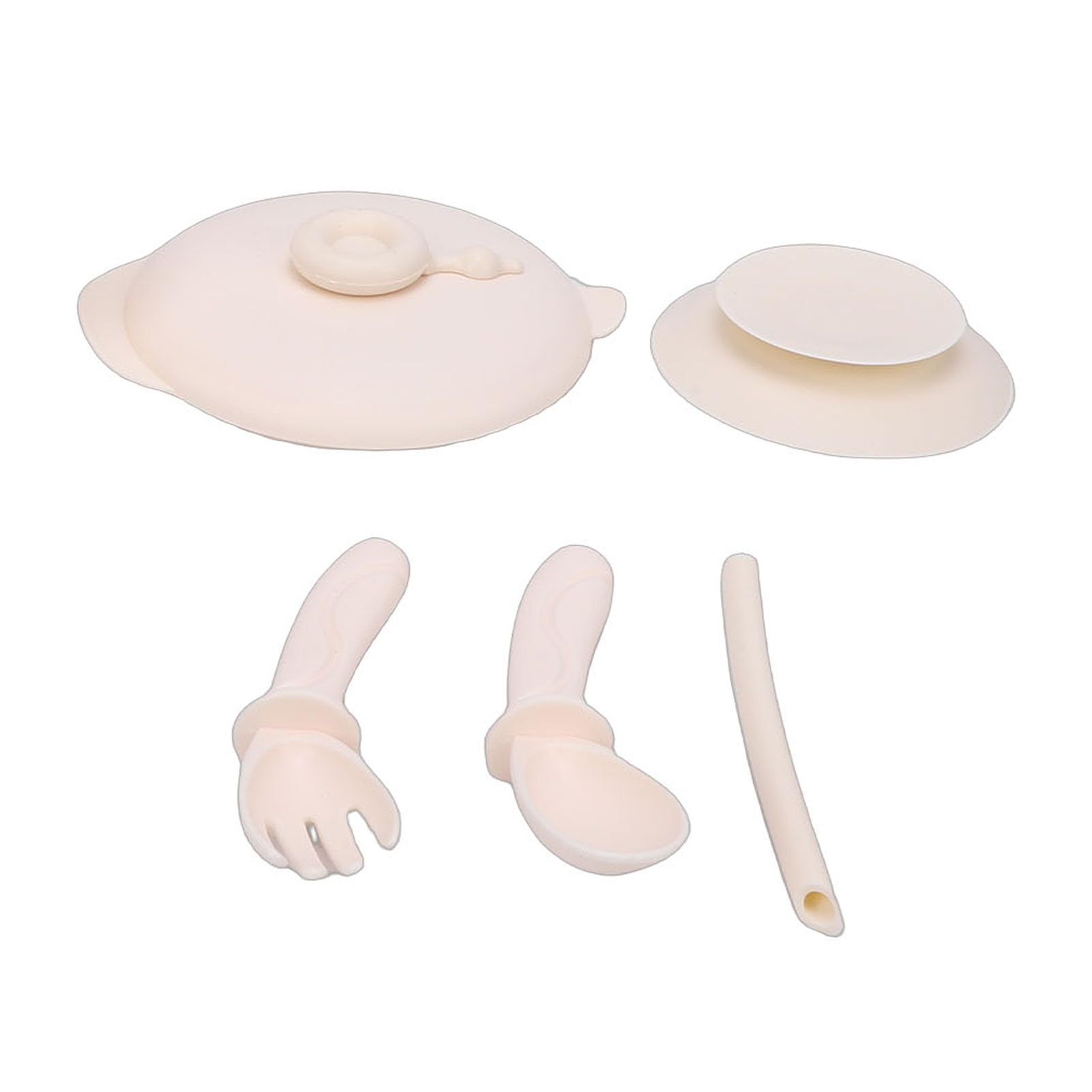 Bewinner Ciotola per Alimenti per Bambini a Temperatura Costante Riscaldamento Portatile Intelligente per Pasti per Bambini 185x125x105mm 1 unità (albicocca al latte)
