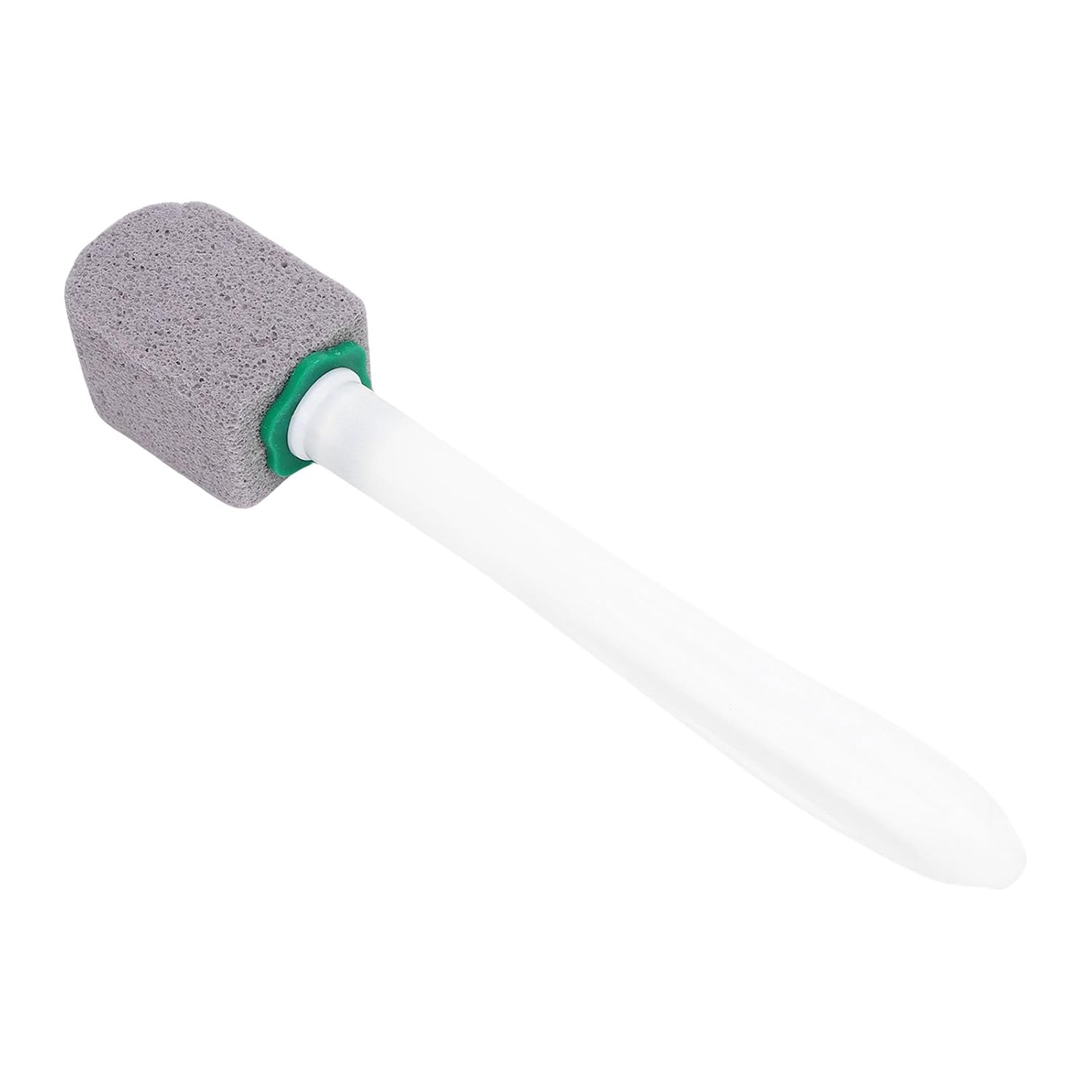 Pumice Stone Cleaning Brush, Multifunctional Toilet Bowl Cleaner Brush with Long Handle, for Sink Tile Bathtub Swimming Pool Ceramic Surfaces (Grey)