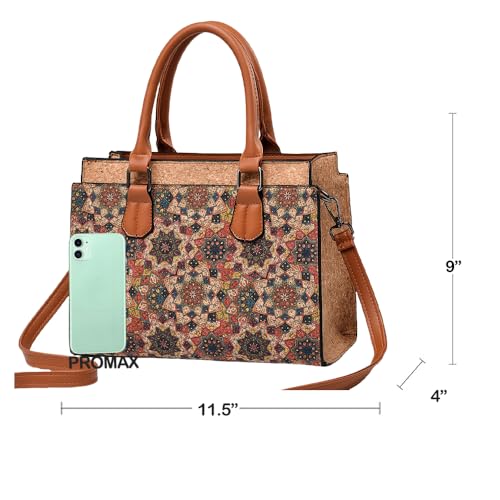 Image of Natural cork Large capacity shoulder bag handbag crossbody