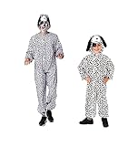 DM Disfraz de Perró Dámata para niños, niñas y adultos. Varias tallas (Talla 7-9 años)
