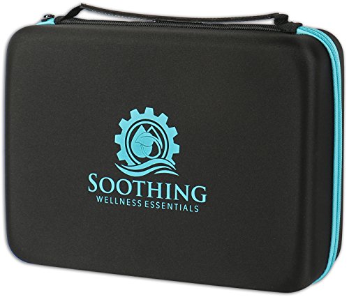 70 Essential Oils Carrying Case For 5Ml, 10Ml And 15Ml Bottles - Hard Shell Exterior Storage Organizer Holds Doterra, Young Living And Endless Others By Soothing Wellness Essentials (Caribbean Blue) #TOP7