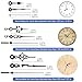 EEEKit Chiming Clock Mechanism Replacement, Battery Motors with Chime Melody Hour Trigger and 3 Set Hands for Vintage Grandpa Clock Repair Parts
