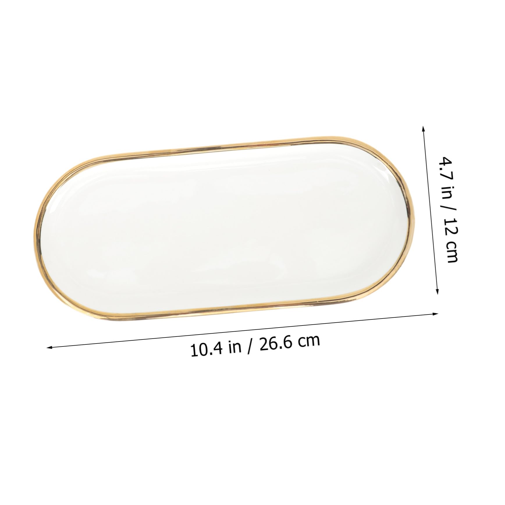 Goldenes Schmucktablett Keramik Schmuckschale Dekorative Ringschale Ohrringschale Schmuckaufbewahrungsteller Keramik Ringhalter Schreibtischdekoration