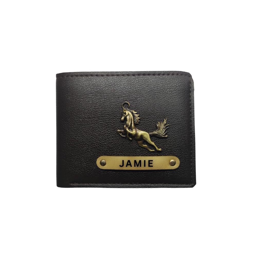 Personalized Leather Wallet for Men with Custom Name Plate & Horse Emblem – Premium Brown Bi-Fold Mens Wallet – Customized Gift for Birthday, Anniversary, Wedding, Valentine’s Day-image-16