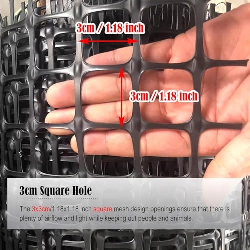 Clôture en maille plastique réutilisable et robuste de 50 mètres - 5