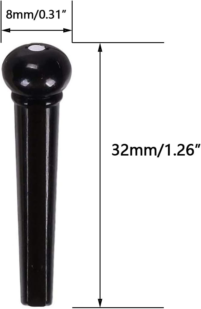 ZLYY Guitar Parts and Guitar Bridge Pins Puller(1Pcs Bridge Pin Puller Remover,12PCS Guitar Plastic Bridge Pins,2 Set Guitar Saddle,Black) : Musical Instruments