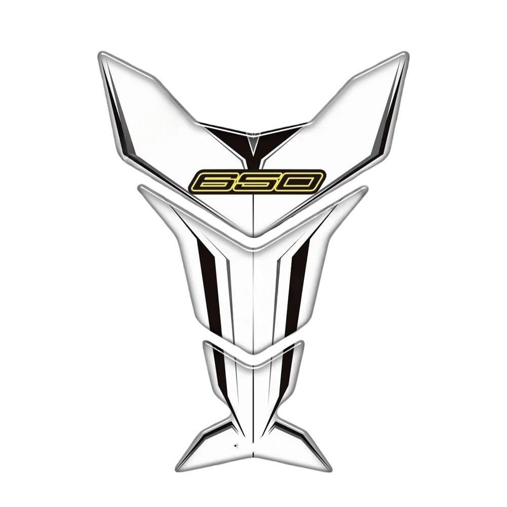 Protection réservoir moto Z650 autocollant noir kit arête de poisson