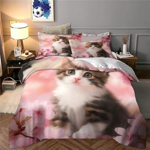 Parure de lit écureuil 3D housse de couette super king 260x220 - 6
