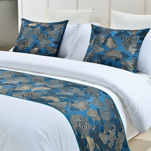 Drapeau de lit d'hôtel géométrique 45x180 cm pour décoration de chambre à coucher