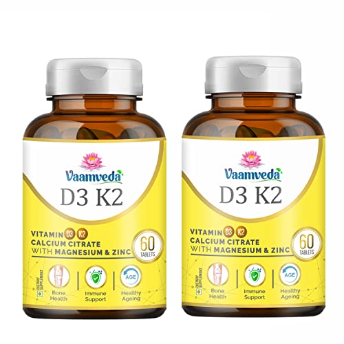Image of Advanced Calcium Tablets for Women and Men -Calcium Magnesium Zinc Vitamin D3, Calcium Citrate for Strong Bone, Joint Support - 1000mg Calcium and Vitamin D3 Tablets, 120 Veg Tab