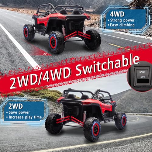 Image of Kid 4WD UTV 24V Ride On Toys for Big Kids 2 Seater Ride On Toys Kids