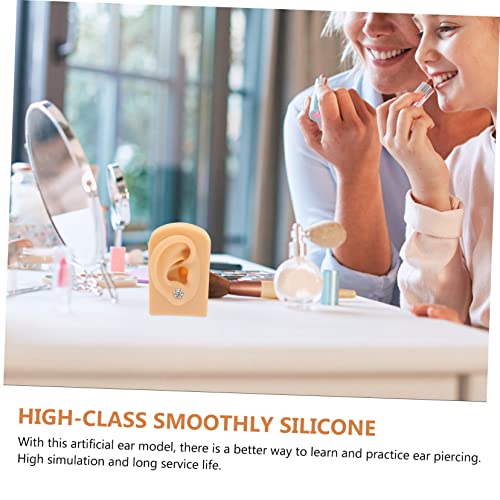 Suporte de brincos de silicone para modelo de orelha, ferramentas de guarnição, suporte de silicone,