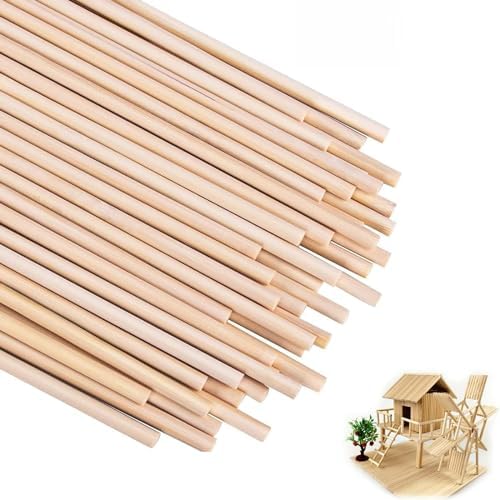 Lot De 70 Bâtonnets En Bambou 3x9 Mm - Longueur 30 Cm - Pour Modélisme, Bricolage Et Décoration - 14
