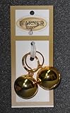 WARNER SPORTING Small Gold Colored Steel Pet Bells for Dog/Cat Collar 5/8