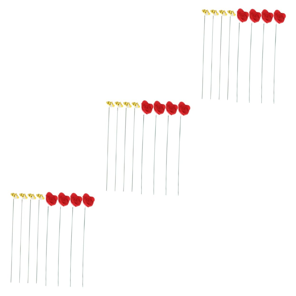 Milisten 3 Sätze Bienen Gartenstecker Resin Teiliges Dekoratives Blumenpot Accessoire für Garten Terrasse und Langlebig für Gartenliebhaber