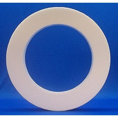 EPS Polystyrene Foam Wreath 14", 16", or 18" X 2" (14") Cover