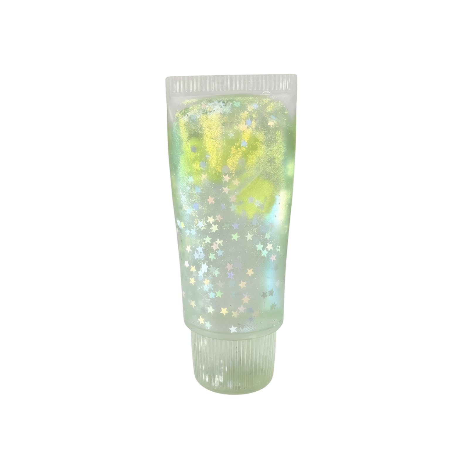 Cute Toothpaste Shaped Squeeze Ornament, Glitter Filled Squishy Stress Decor, Soft Slow Rebound Tabletop Display Decor for Office Desk & Travel Indoor Decor,Mint Green