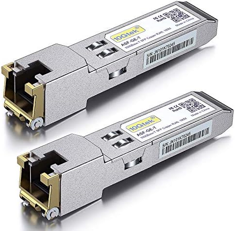 1G SFP LX LC Singlemode Module - 1000Base-LX Mini-Gbic Transceiver Compatible for Cisco GLC-LH-SMD, Meraki MA-SFP-1GB-LX10, Ubiquiti UF-SM-1G, Mikrotik, Netgear, D-Link, TP-Link, Zyxel, Open Switch