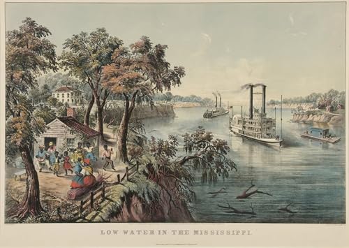 Cuadro de lienzo de Currier para salones elegantes con arte del Mississippi