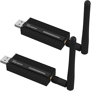 SONOFF Zigbee 3.0 USB Dongle Plus, TI CC2652P + CP2102N Zigbee USB Stick voor ZHA in Home Assistant of Zigbee2MQTT, Open HAB etc(2-Pack)