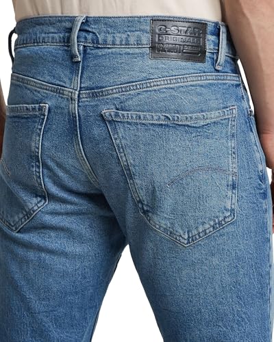 G-STAR RAW Herren Mosa Straight Jeans, Blau (Sun Faded Blue Donau D23692-D503-G347), 27W / 30L 3