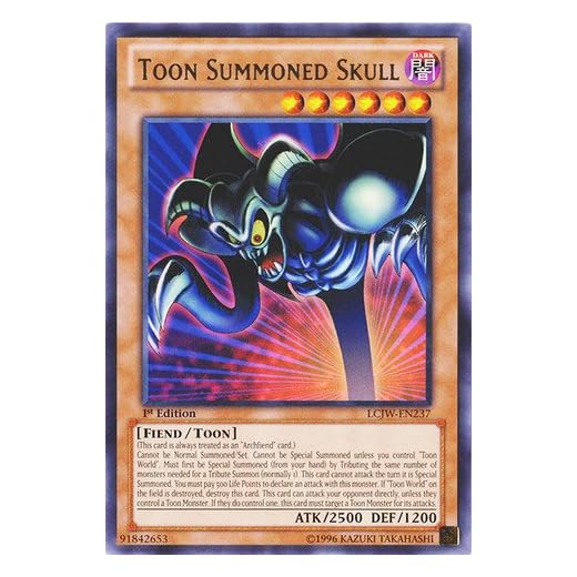 YU-GI-OH! - Toon Summoned Skull (LCJW-EN237) - Legendary Collection 4: Joey's World - 1st Edition - Rare