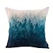 JES&MEDIS Forest Scenery Style Cotton Linen Throw Pillow Case For Home Sofa