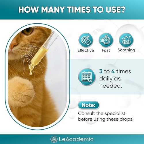 Cat Wound Care in Drops | Cat Cone May Be Beneficial Here | Nano Silver + Chlorhexidine in the Composition to Care the Skin with Bites, Scratches, Redness, Irritation, and Sutures After Surgery | 2 Oz