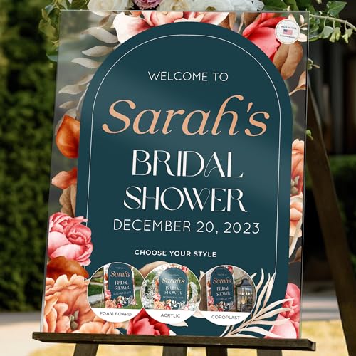 18"x24" Custom Welcome Sign for Bridal Shower, Personalized Welcome Sign