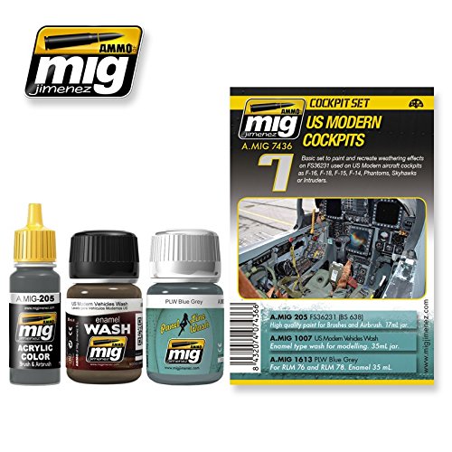 Ammo of Mig Jimenez US MODERN COCKPITS 3 Jars #7436 by Ammo of Mig Jimenez