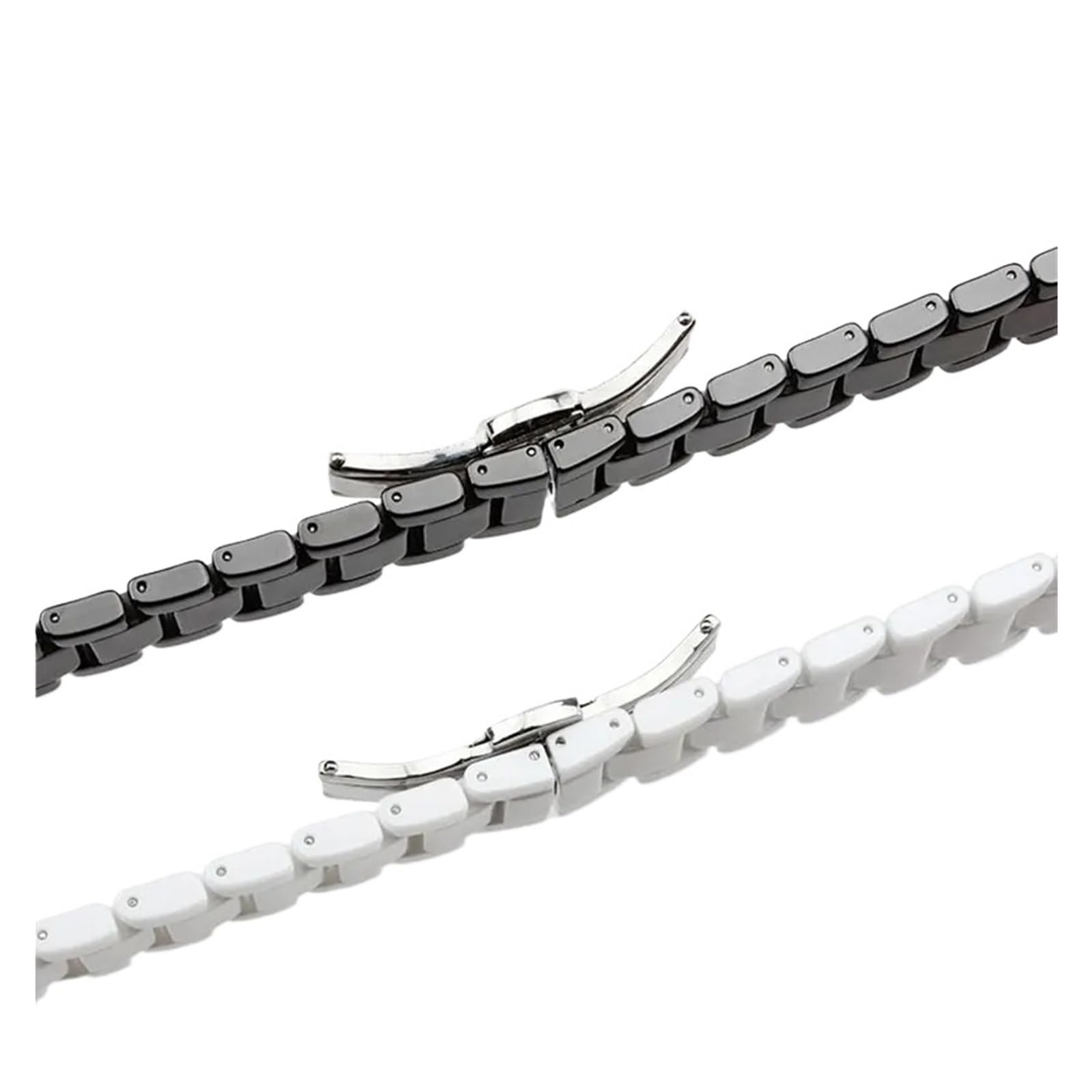 HuanJ Bracelet En Céramique Avec Boucle Papillon 18 Mm, 20 Mm, 22 Mm, Accessoires De Montre, Bracelets De Montre