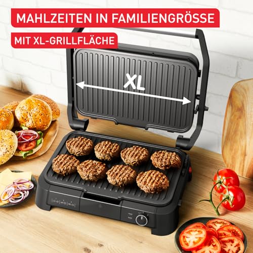 Tefal Kontaktgrill SuperGrill 3in1 – 2200 W, XL-BBQ-Funktion, 800 cm² Grillfläche, 3-fach Ofenposition, Thermostat, antihaftbeschichtet… – Ansicht 4