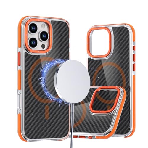 Coque aimantée iPhone 16 Pro Max en fibre de carbone idéale pour chargeur sans fil