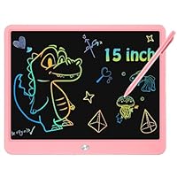 LCD Writing Tablet, 15 Inch LCD Coloring Drawing Tablet Doodle Board for Kids Learning Toys, Erasable Electronic eWriter Handwriting Sketch Pad Age 3+