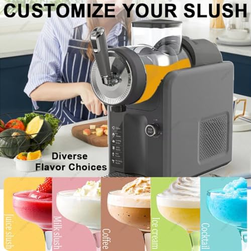 DOZPAL Slushy-Maker ohne EIS – 1,8-l-Slush-Maschine für Gefrorene Margaritas, Slushies, Frappés und Milchshakes, Gerät zur Herstellung von eisgekühlten Saft-Smoothies, 5 voreingestellte Programme – Bild 3