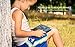 NOOBECR COOAU 12.5” Portable DVD Player with Eye Protection HD Swivel Screen, 5 Hours Rechargeable Battery, Dual Earphone Jacks, Support SD Card/USB, Last Memory Function, Region Free, Blue