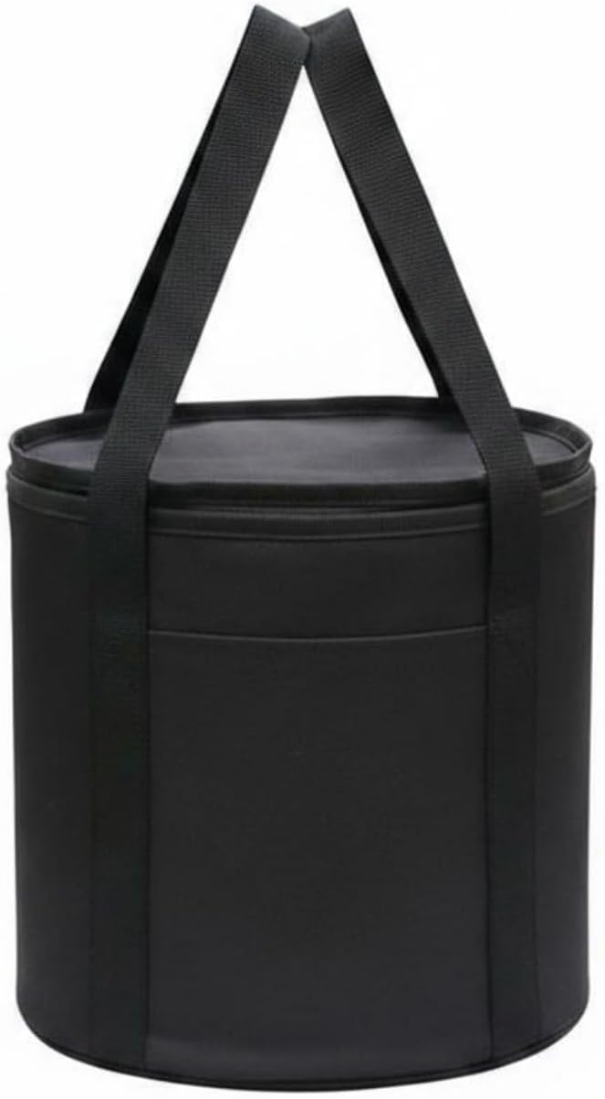 kowaku Outdoor Storage Container Camping Bag Utility Tote Picnic Box Shock-Absorbing Layer Insulated Waterproof Material Suitable for Camping Picnic Road Trips, Diameter 25cm, Height 22cm