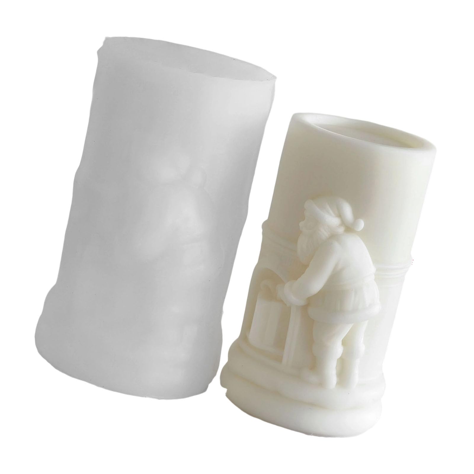 Lerpwige Reusable Santa Wax Maker Mold For Christmas Birthdays Easy Demolding Food Grade Silicone