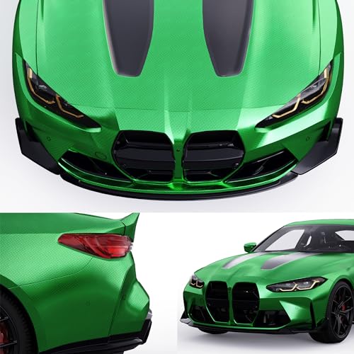 Image of Lypumso Plating Chrome Green Vinyl Wrap Film, Mirror-Like Gloss Finish for Car, Motorcycle | Easy DIY Install & Air Release | Removable No Residue 1ft x 5ft