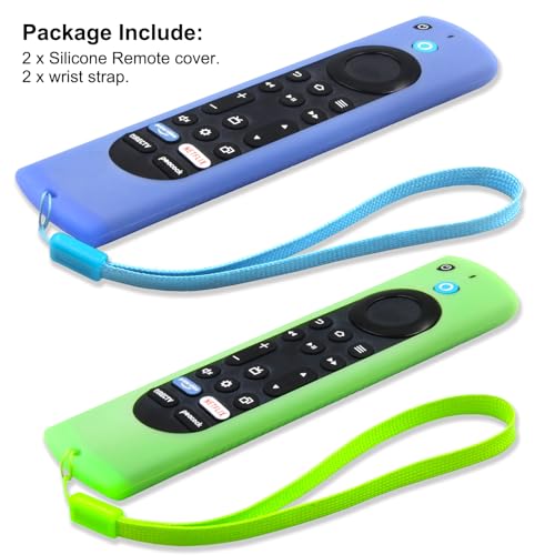 image for Pinowu Silicone Remote Case (2pcs, Nightglow) Compatible for Firestick