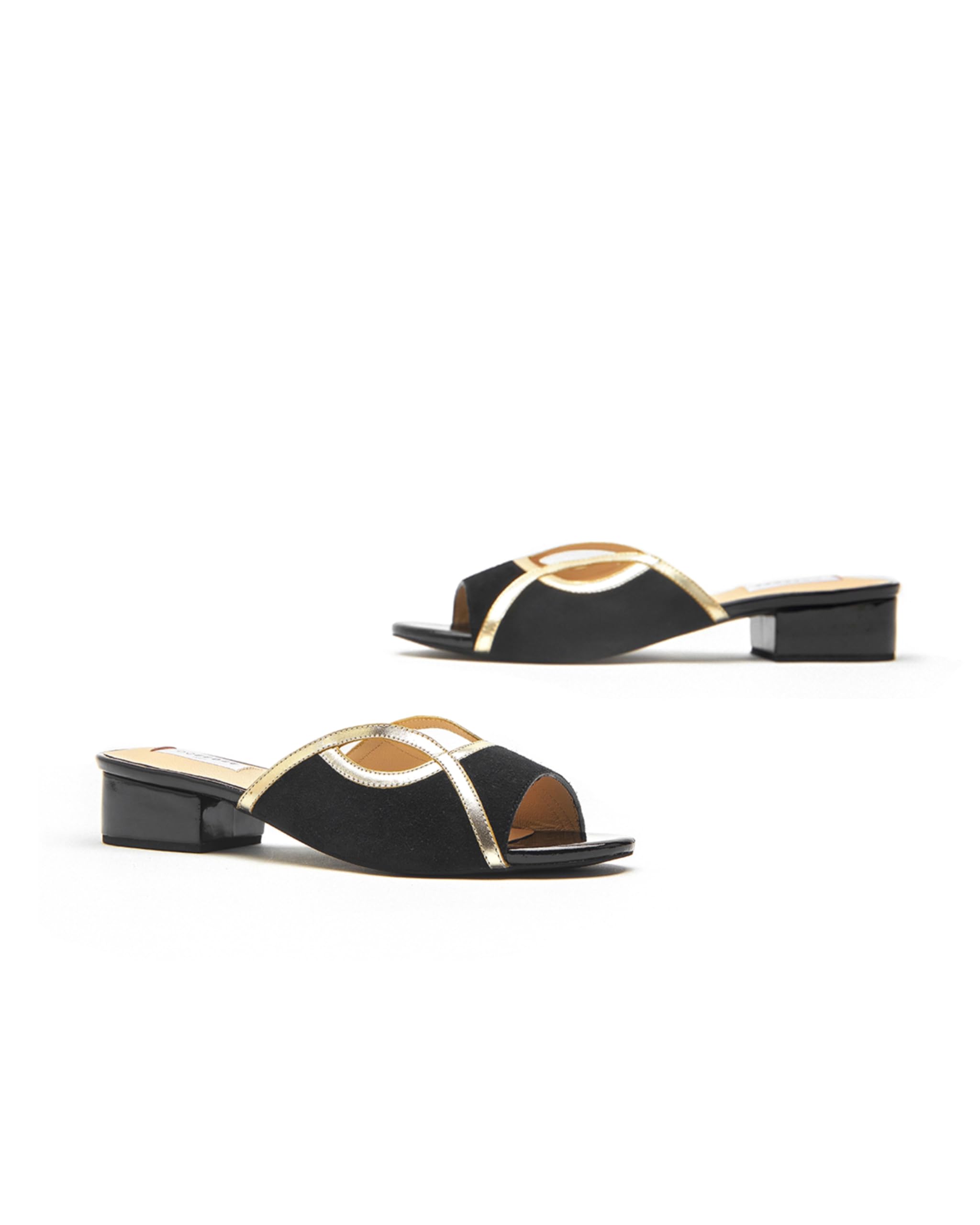 oceedee Alaya - Sliders Women's 1 Inch Block Heel Sliders-picture-21