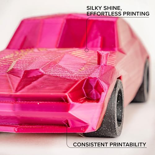 Image of Polymaker Panchroma Dual Silk PLA 3D Printing Filament, 1.75mm 1kg, Silk Banquet (Gold-Magenta), New and Improved Formula, Better Strength, Printing Speed & Clog-Free, Works in Most FDM 3D Printers