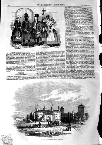 1846 FLORIAN POLONAIS DE ST DE PORTE DE LA POLOGNE CRACOVIE DE COSTUMES 1846 FLORIAN POLONAIS DE ST DE PORTE DE LA POLOGNE CRACOVIE DE COSTUMES