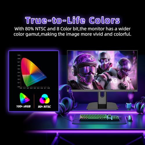 Image of Viewedge 27 inch 4K 160Hz Computer Monitor 1ms UHD 2160p IPS Gaming Monitor | HDR 10, 100% sRGB, Bluelight Filter, 2 HDMI & 2 DP Port, Support Crosshair Adaptive Sync and Wall Mounted