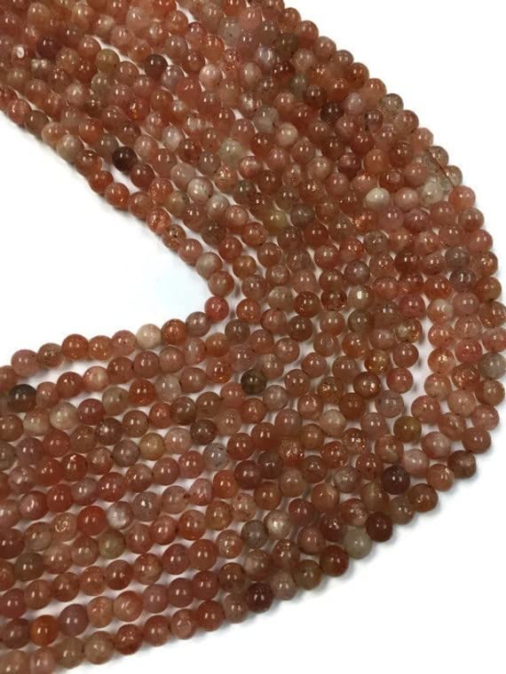 Sunstone perles rondes LKBEADS 4.5mm pour créer vos bracelets d'été