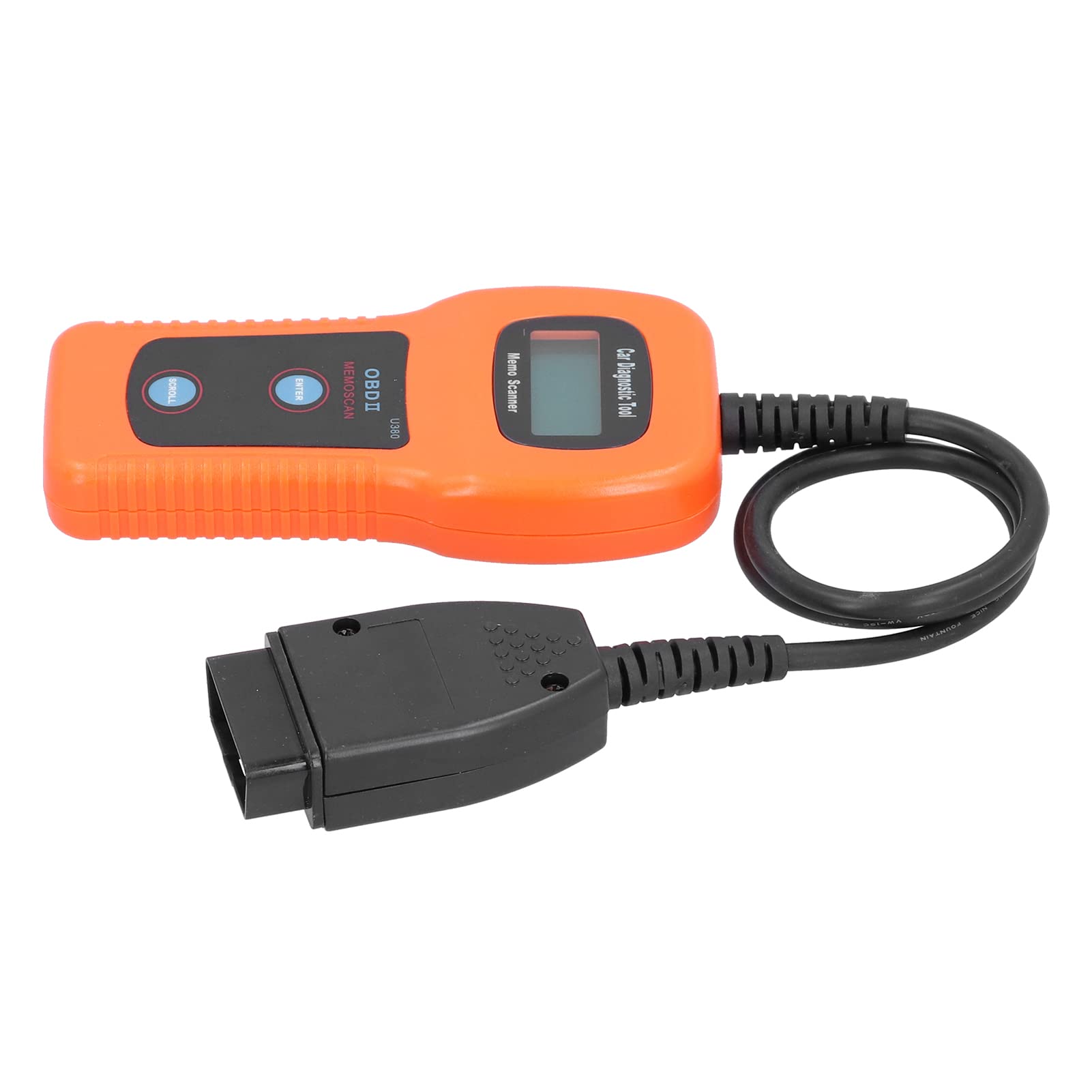 Lettore di codici di guasto della spia del motore OBDII, strumento diagnostico professionale OBD2, legge e cancella i DTC con display LCD retroilluminato per auto e camion dal 1996
