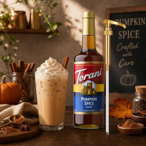 Torani Coffee Syrup, Pumpkin Spice Flavor, Pump Included, 25.4 Fl Oz - image 8